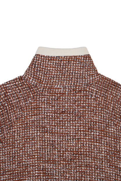 Tweed Jacket Rust Brown
