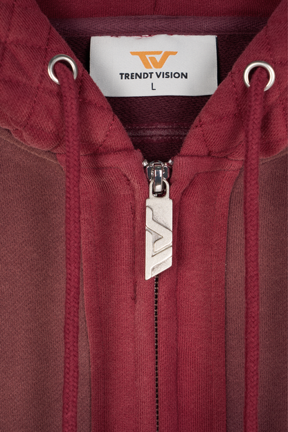 Quilted Zip-Hoodie