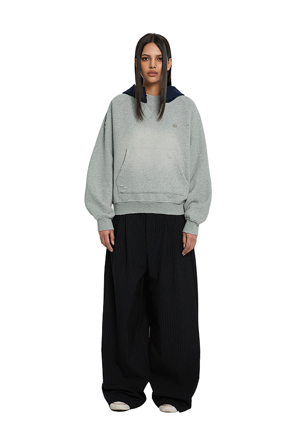 Hooded Crewneck Grey