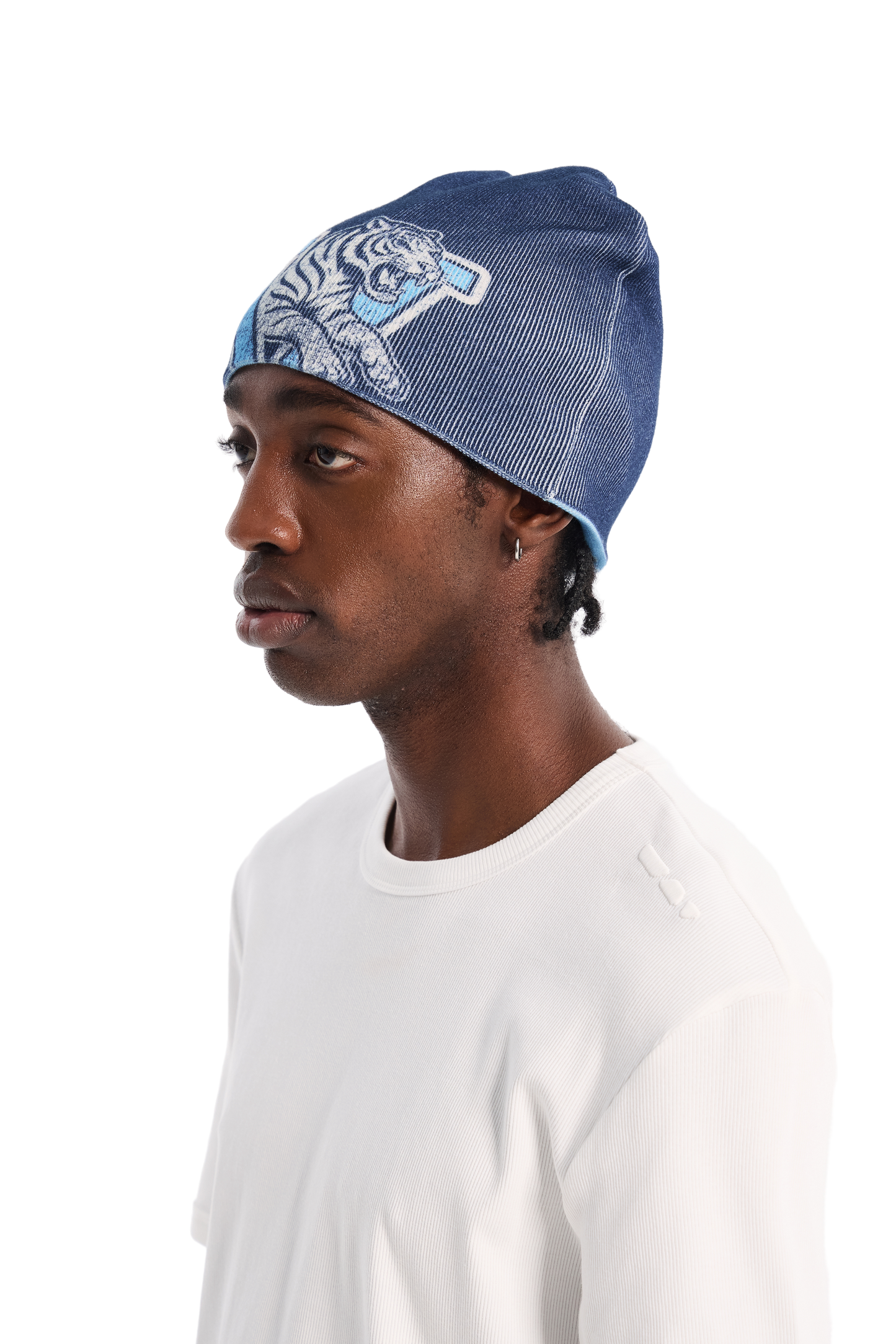 Reversible Beanie Blue
