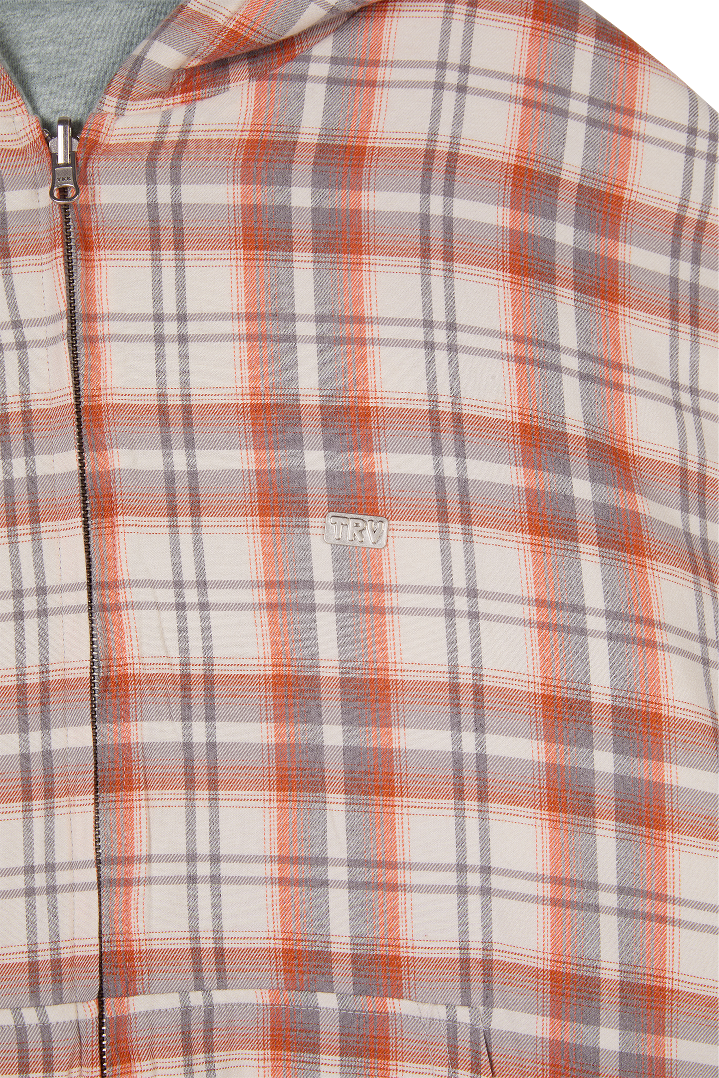 Reversible Flannel Zip-Hoodie Orange – Trendt Vision