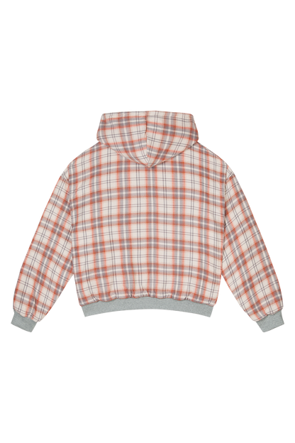 Reversible Flannel Zip-Hoodie Orange – Trendt Vision
