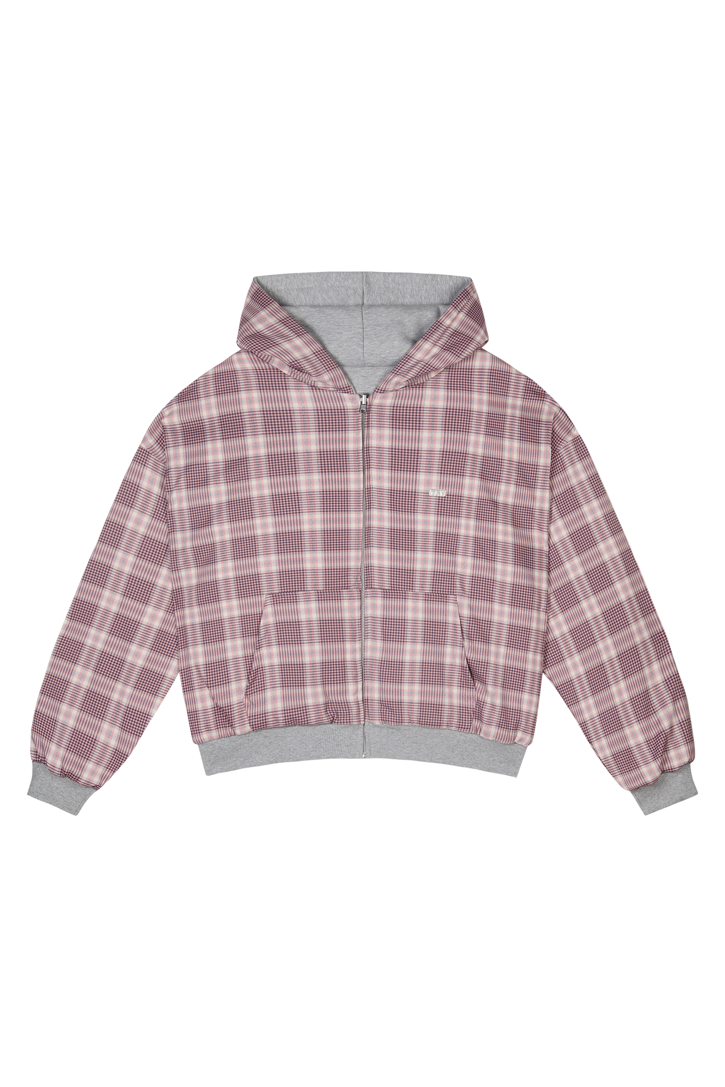 Reversible Flannel Zip-Hoodie Pink – Trendt Vision Reversible Flannel Zip-Hoodie Pink – Trendt Vision