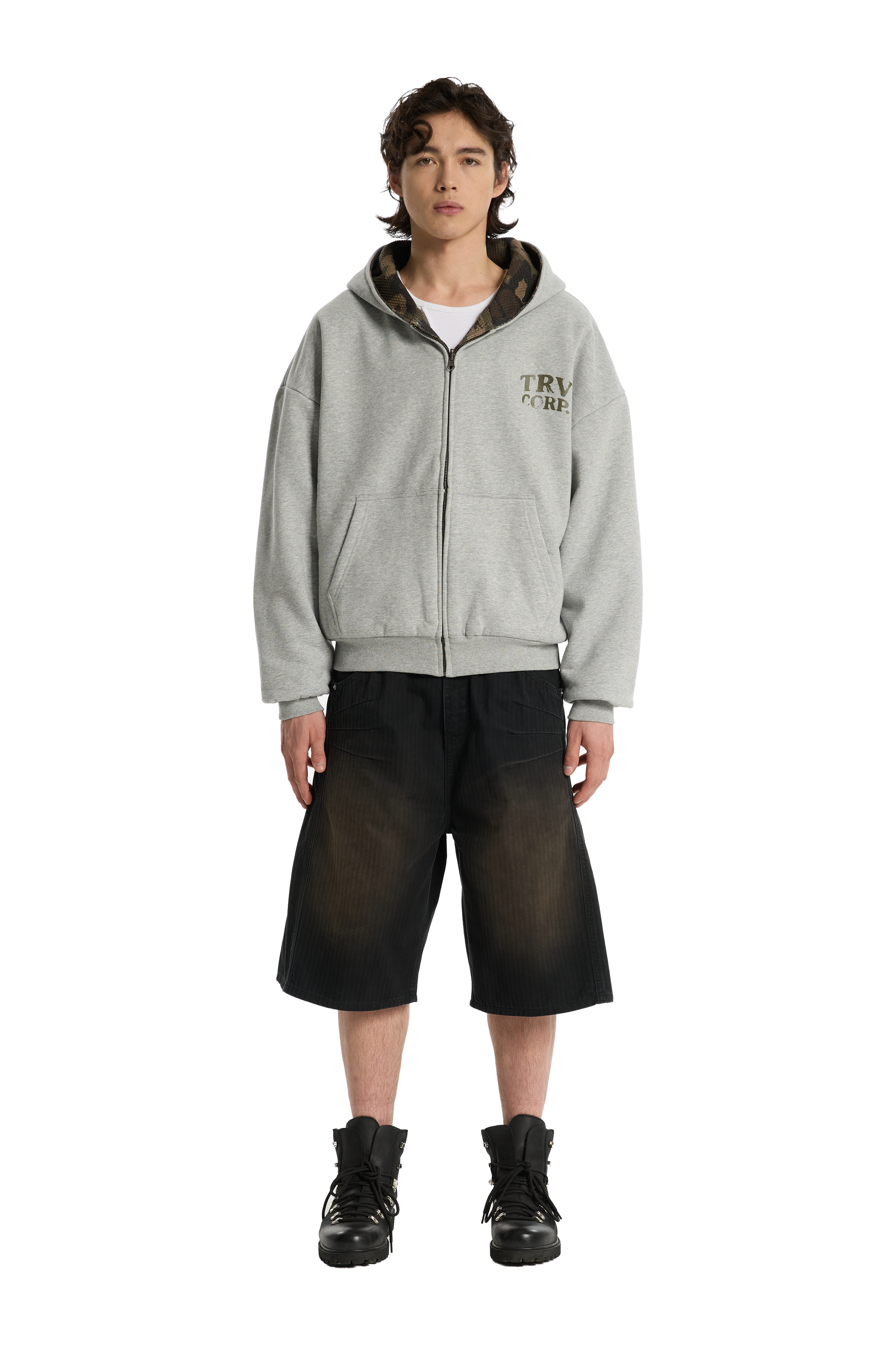 Reversible Camo Zip-Hoodie – Trendt Vision