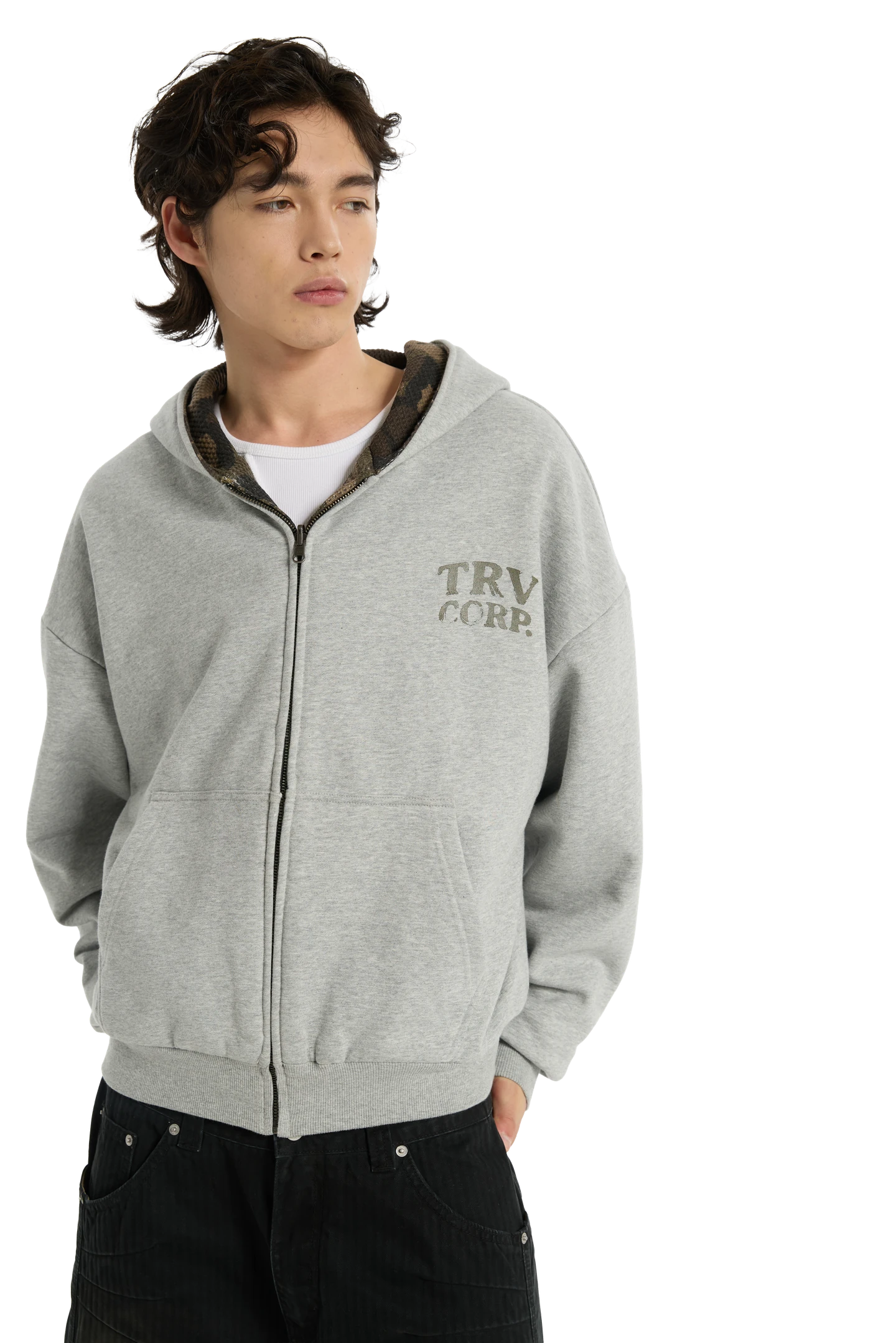 Reversible Camo Zip-Hoodie – Trendt Vision