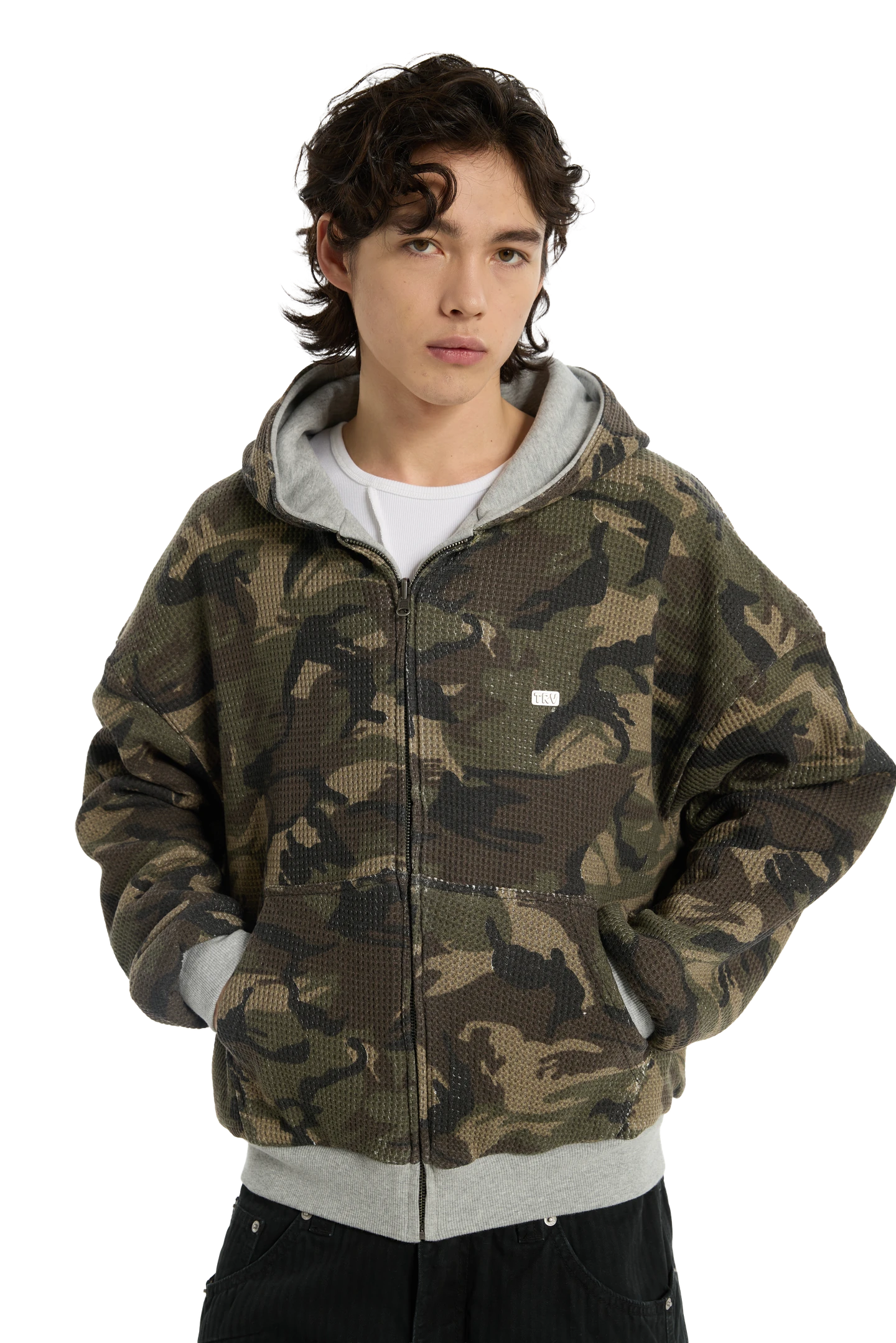 Reversible Camo Zip-Hoodie