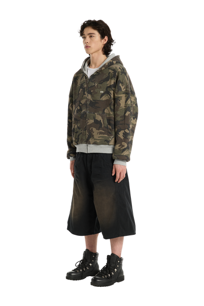 Reversible Camo Zip-Hoodie