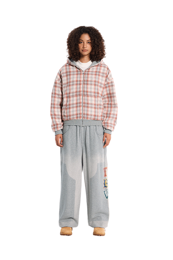 Reversible Flannel Zip-Hoodie Orange – Trendt Vision