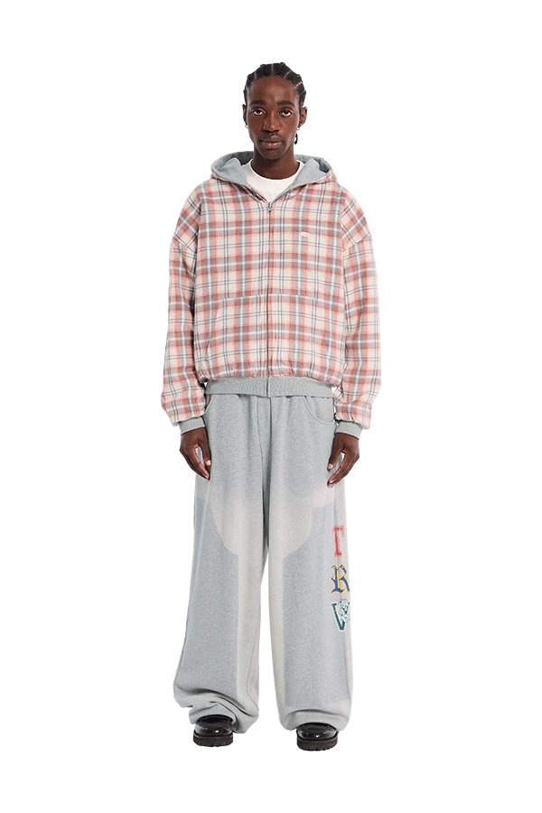 Reversible Flannel Zip-Hoodie Orange – Trendt Vision