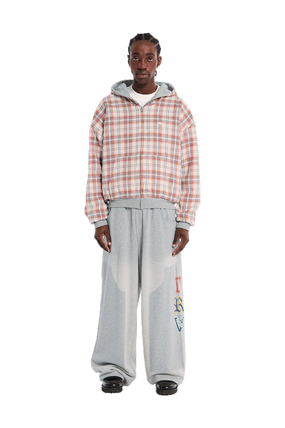 Reversible Flannel Zip-Hoodie Orange – Trendt Vision