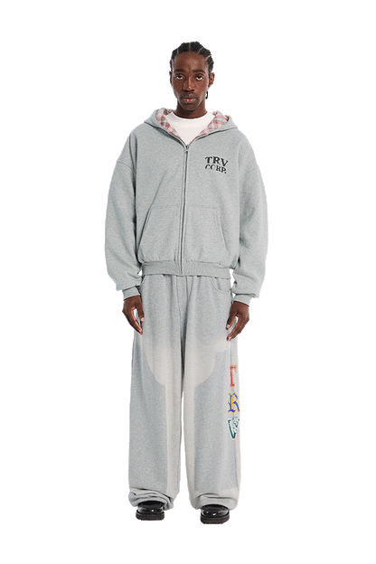 Reversible Flannel Zip-Hoodie Orange – Trendt Vision