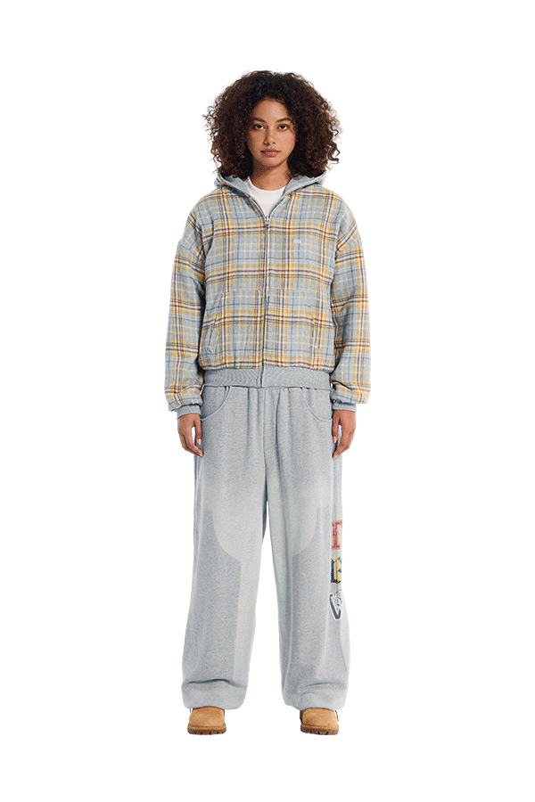 Reversible Flannel Zip-Hoodie Yellow – Trendt Vision