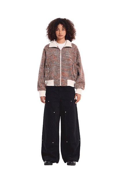 Tweed Jacket Rust Brown