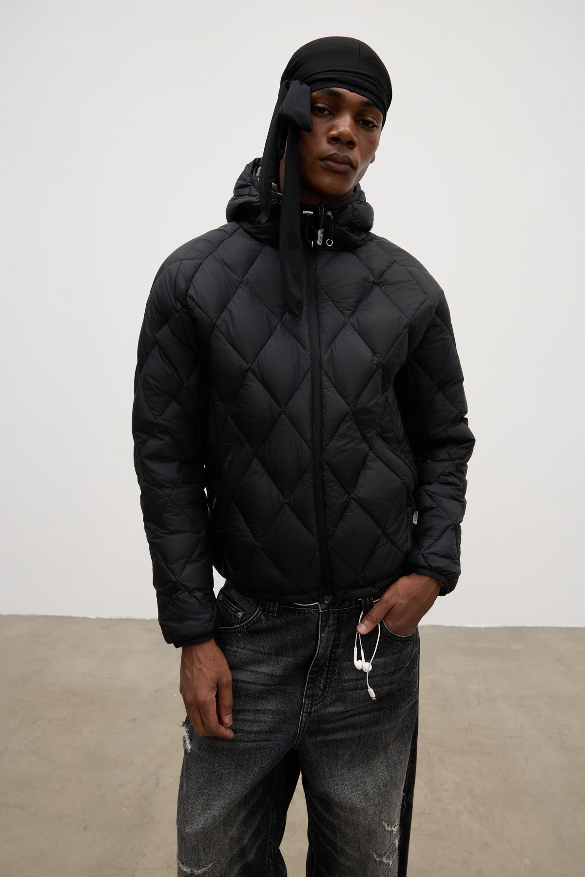 Reversible Down Jacket Black