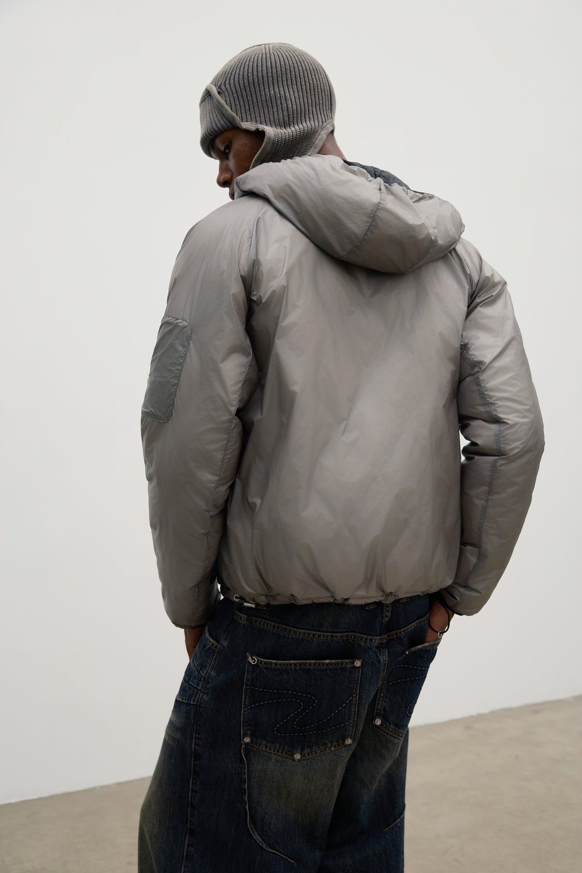 Reversible Down Jacket Black