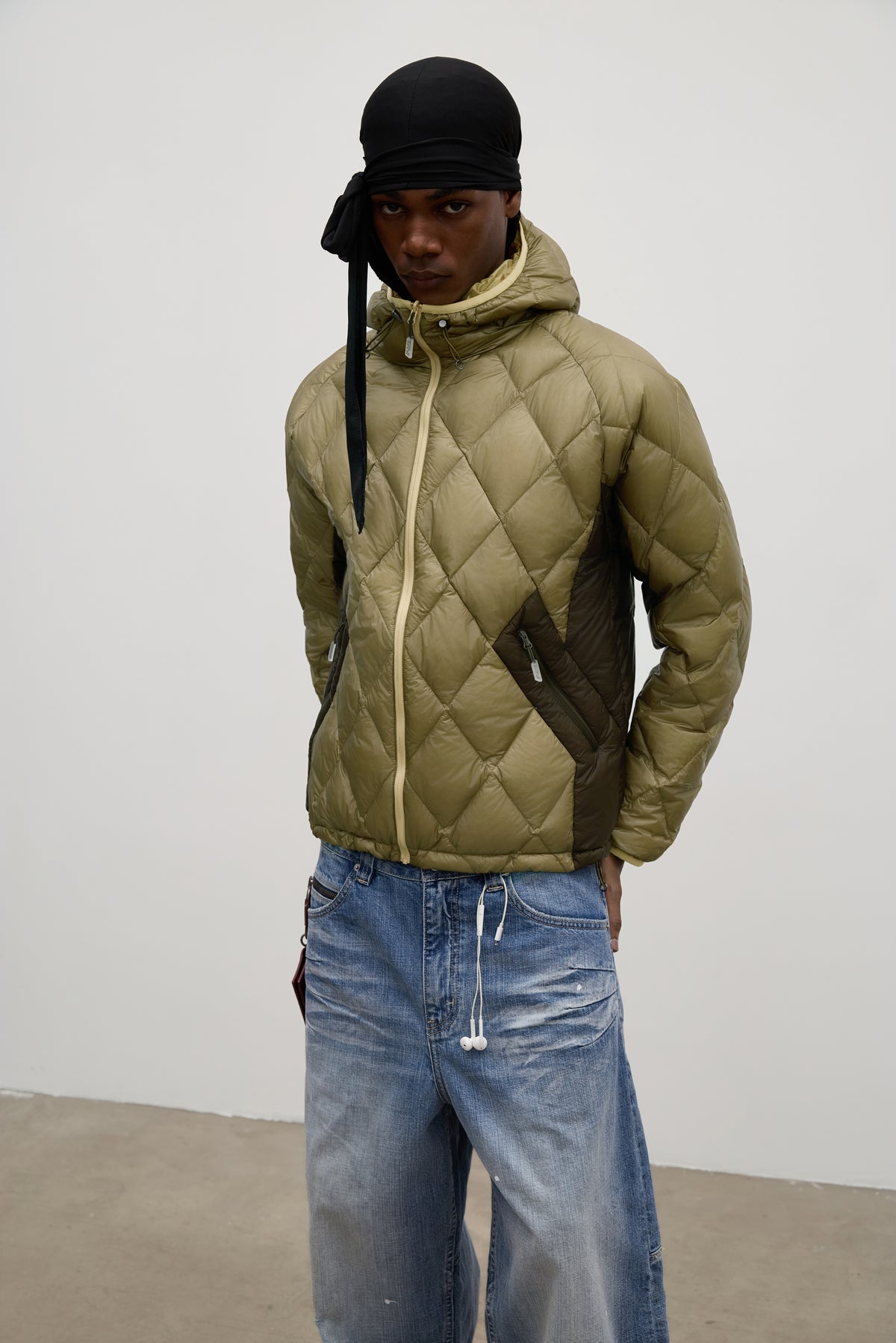 Reversible Down Jacket Khaki