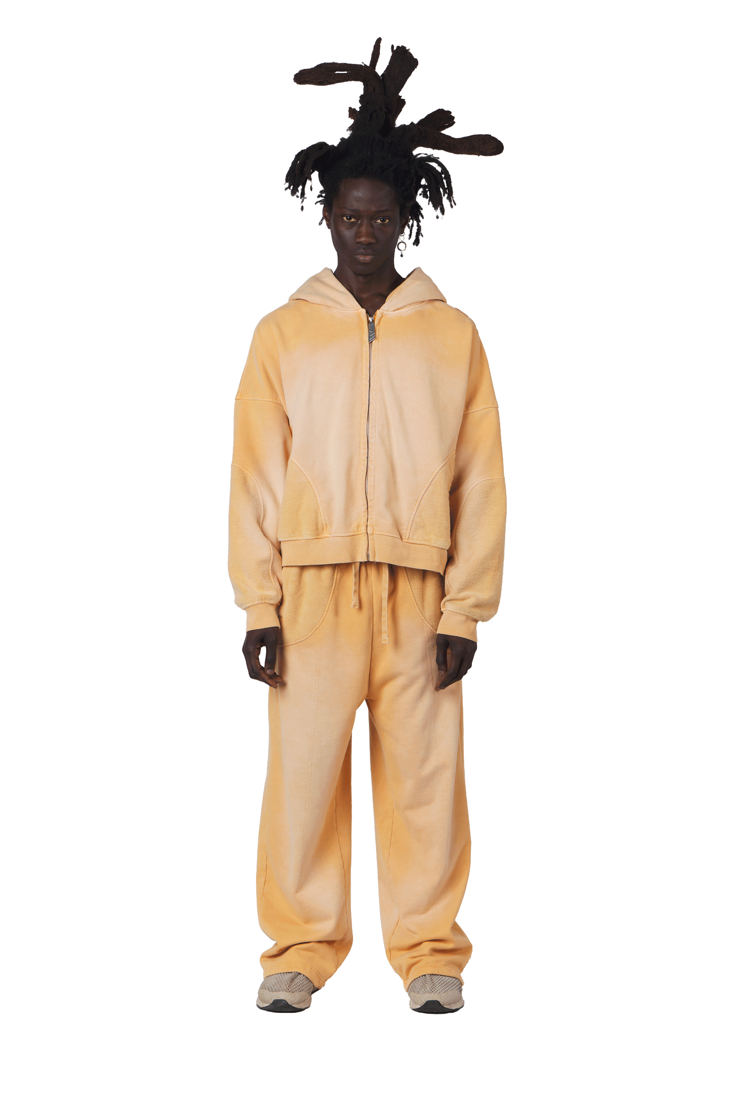 Blazing Orange Zip Hoodie
