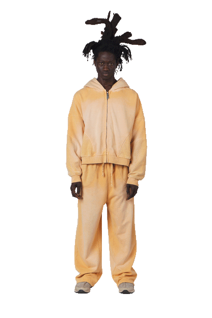 Blazing Orange Zip Hoodie