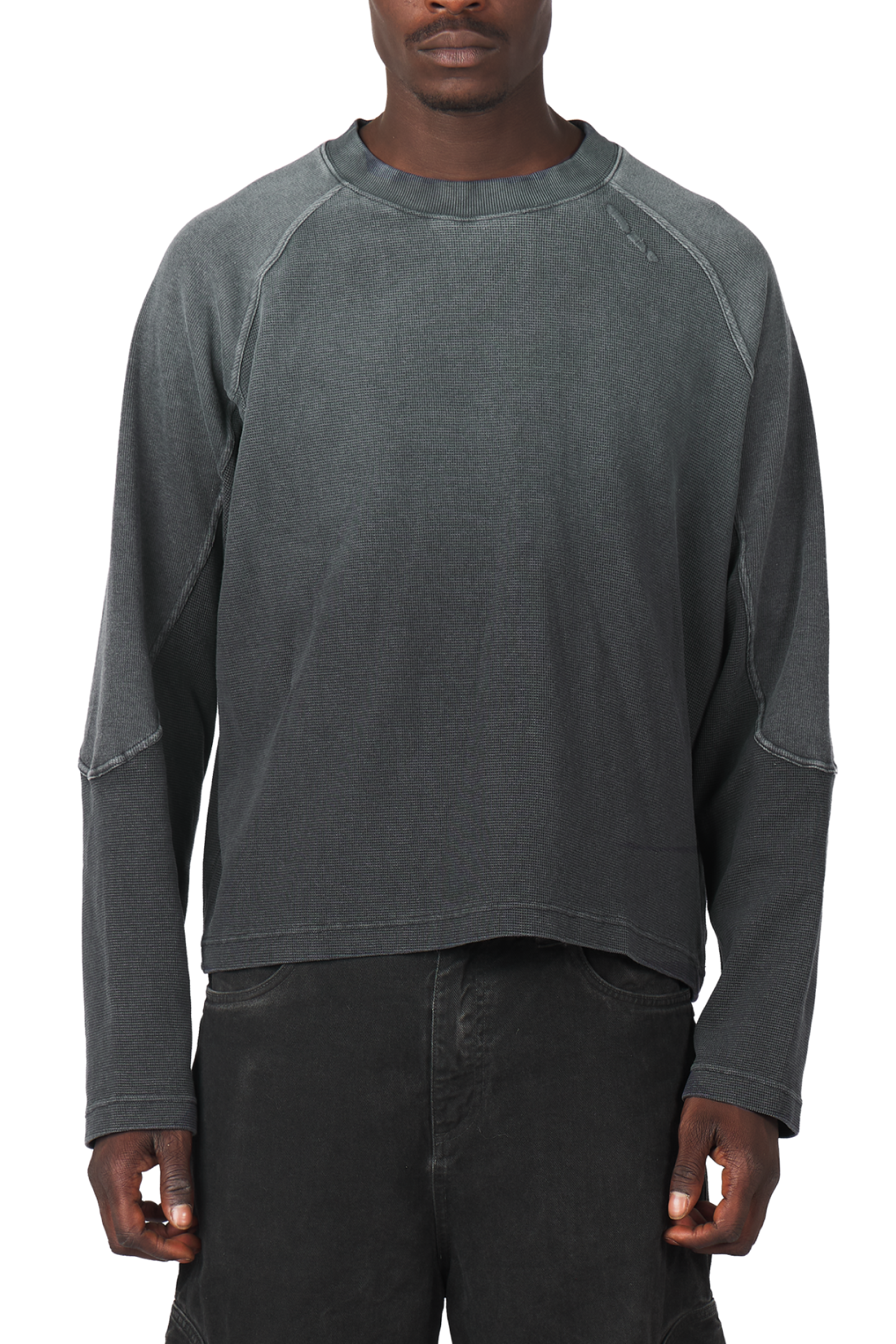 Anthracite Waffle Longsleeve