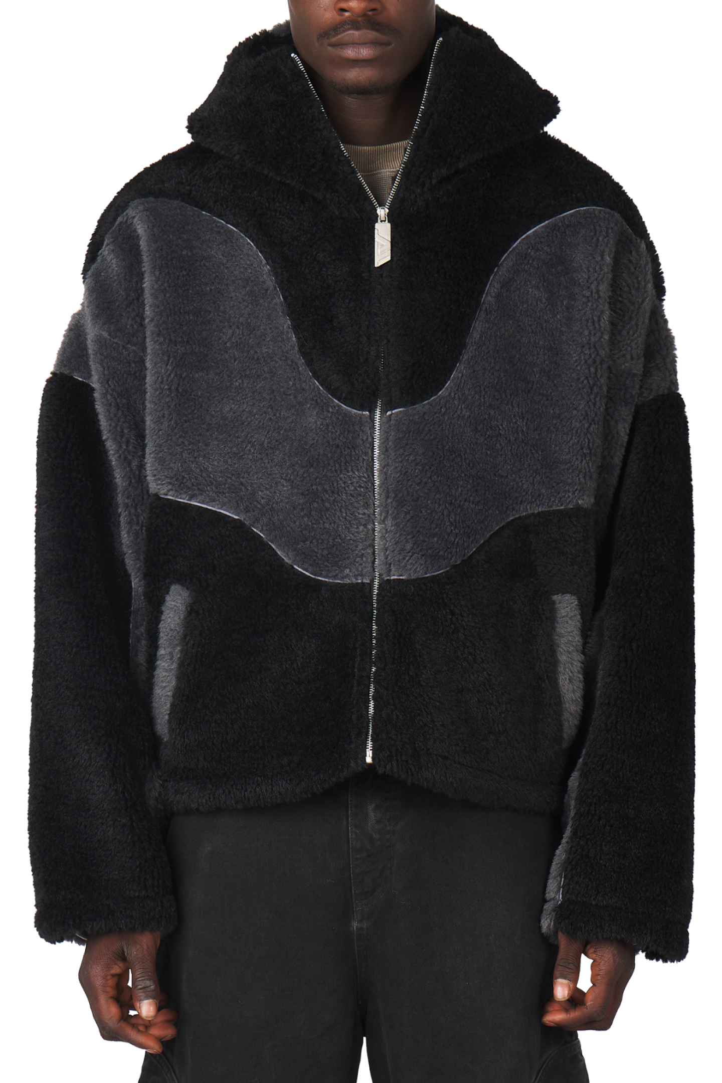 Ash Black Fleece Jacket