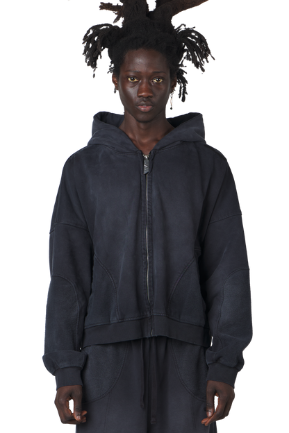 Ash Black Zip Hoodie – Trendt Vision Ash Black Zip Hoodie – Trendt Vision