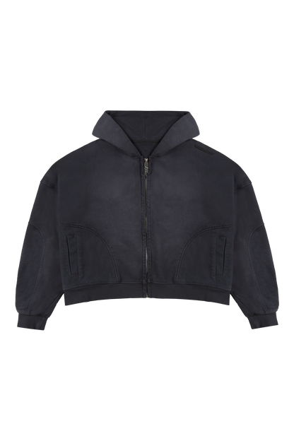 Ash Black Zip Hoodie – Trendt Vision Ash Black Zip Hoodie – Trendt Vision