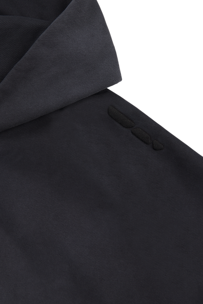 Ash Black Zip Hoodie