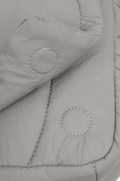 Grey Puffer Bag