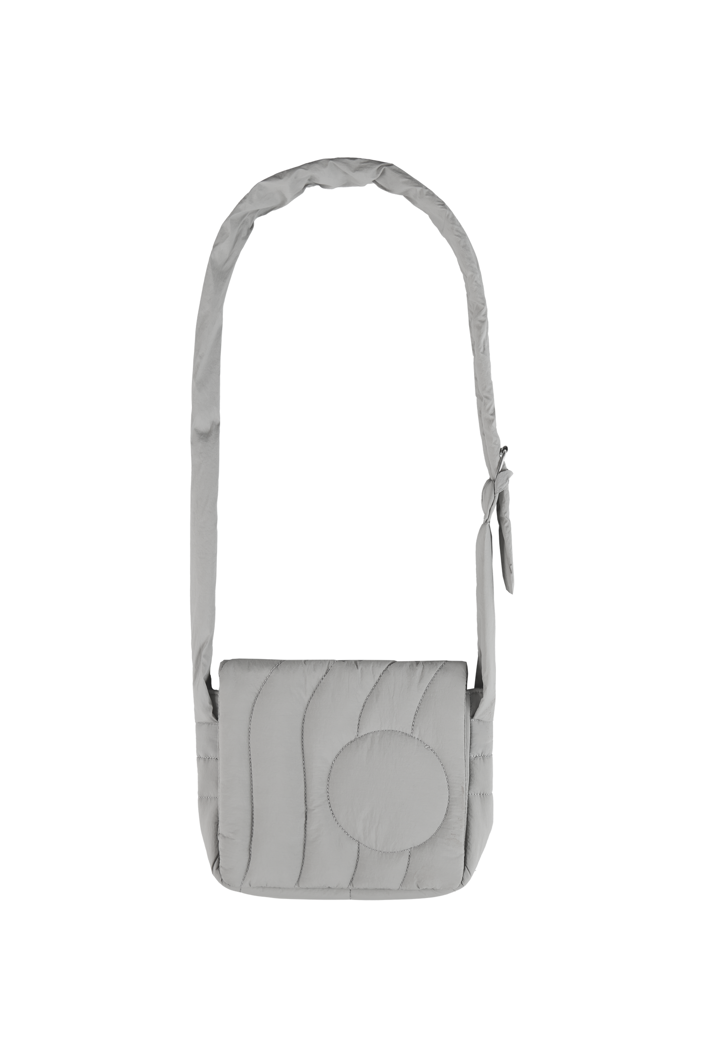 Grey Puffer Bag