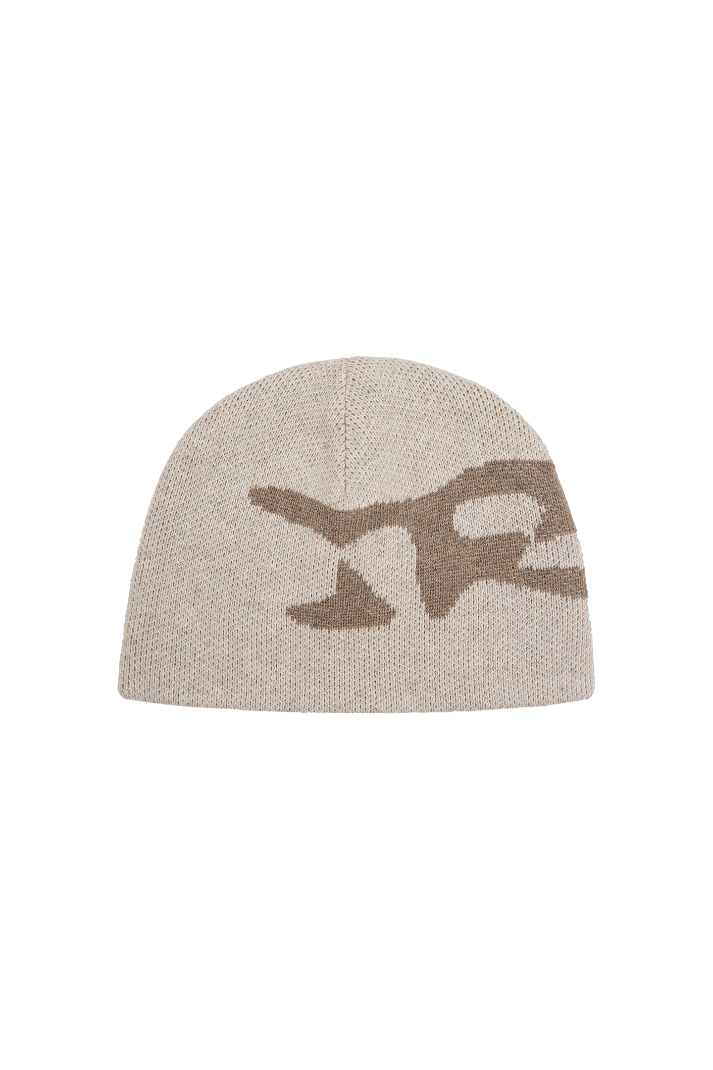 Beige Logo Beanie