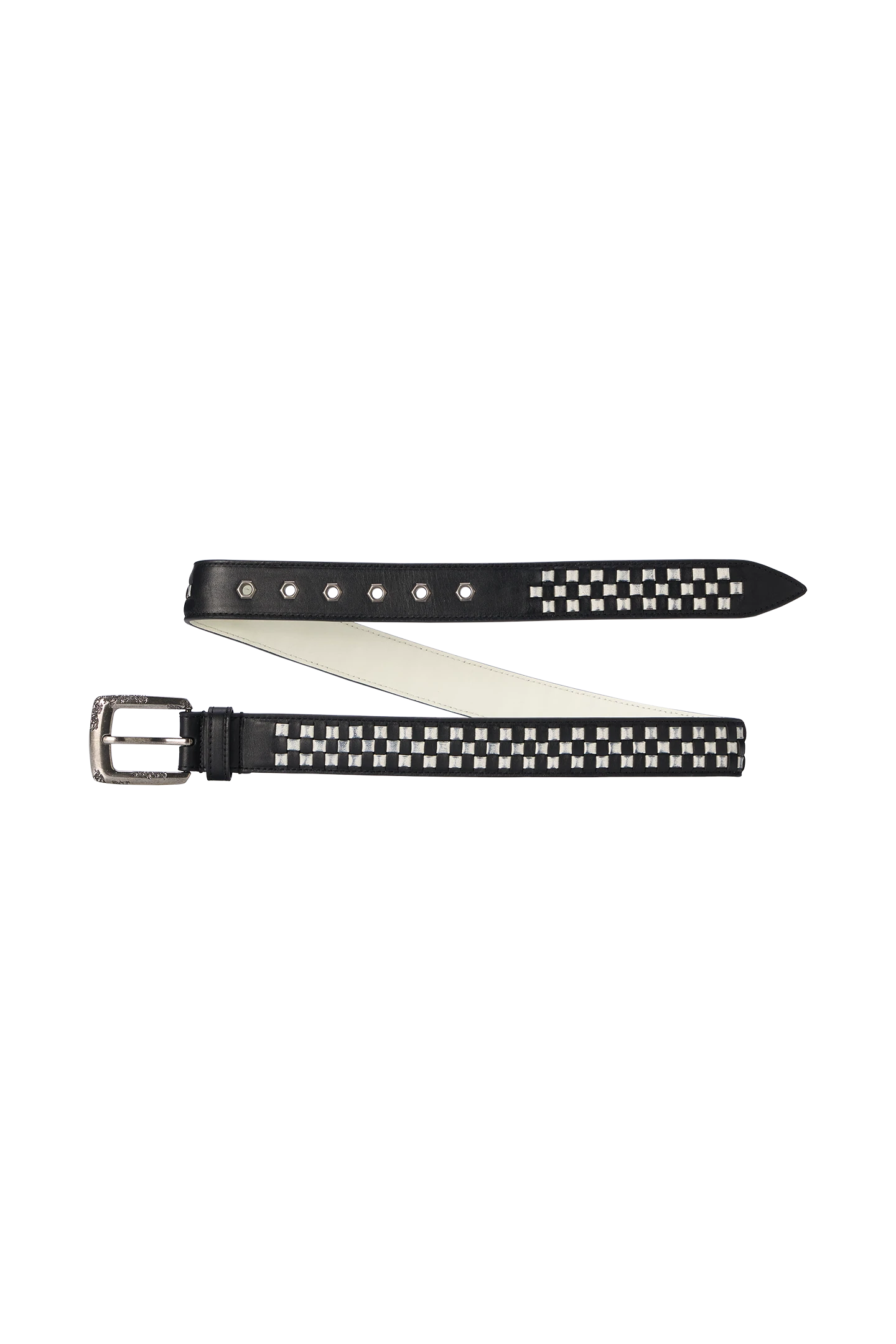 Checkered Belt Black