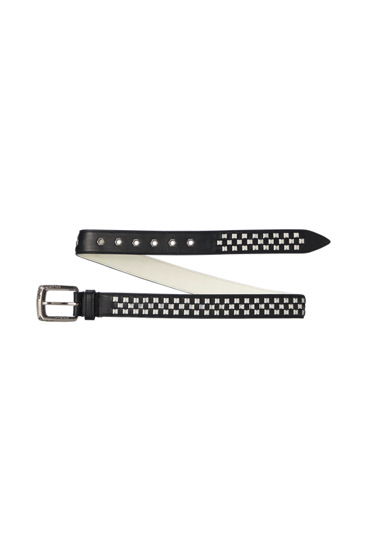 Checkered Belt Black