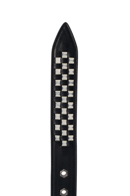 Checkered Belt Black