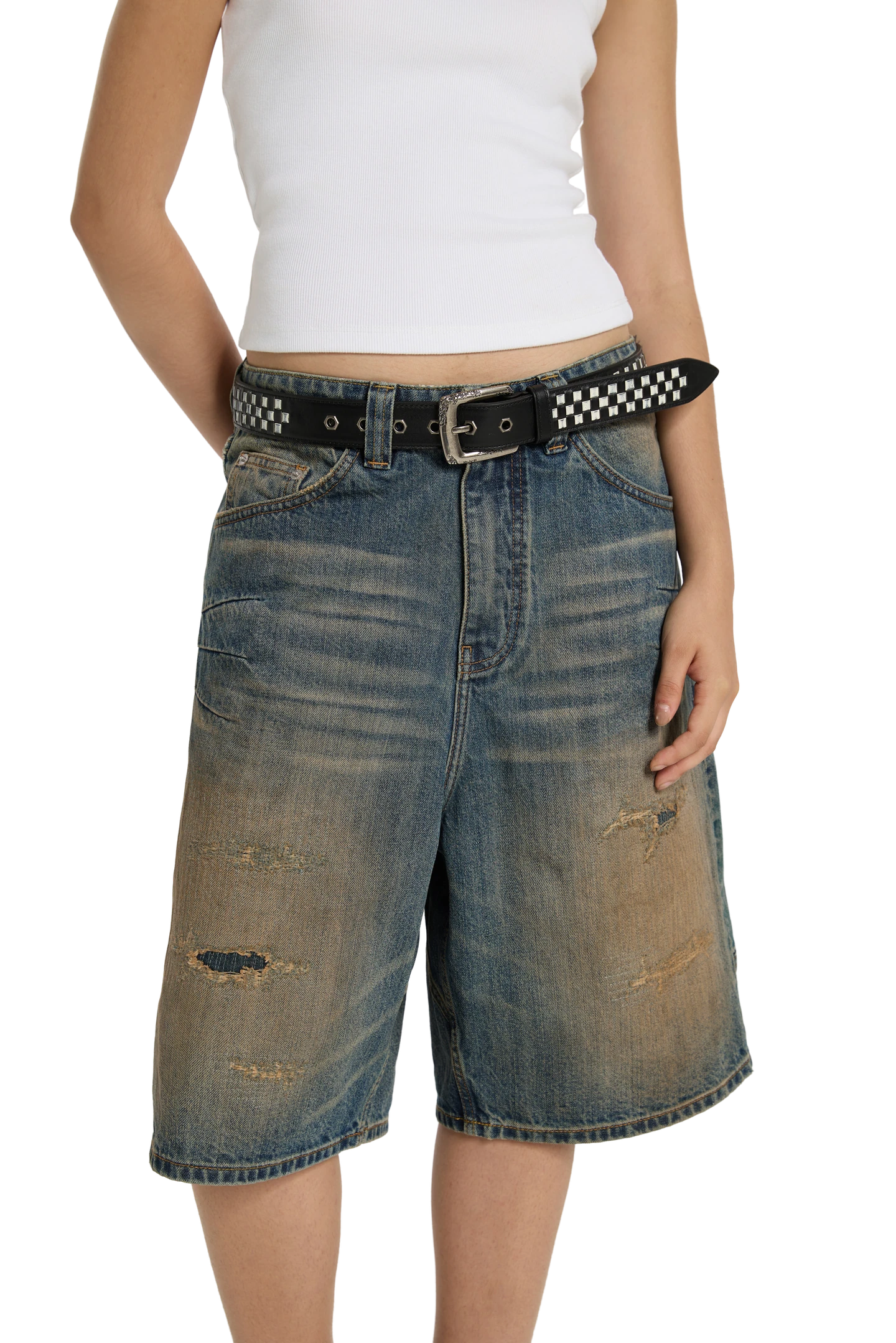 Checkered Belt Black