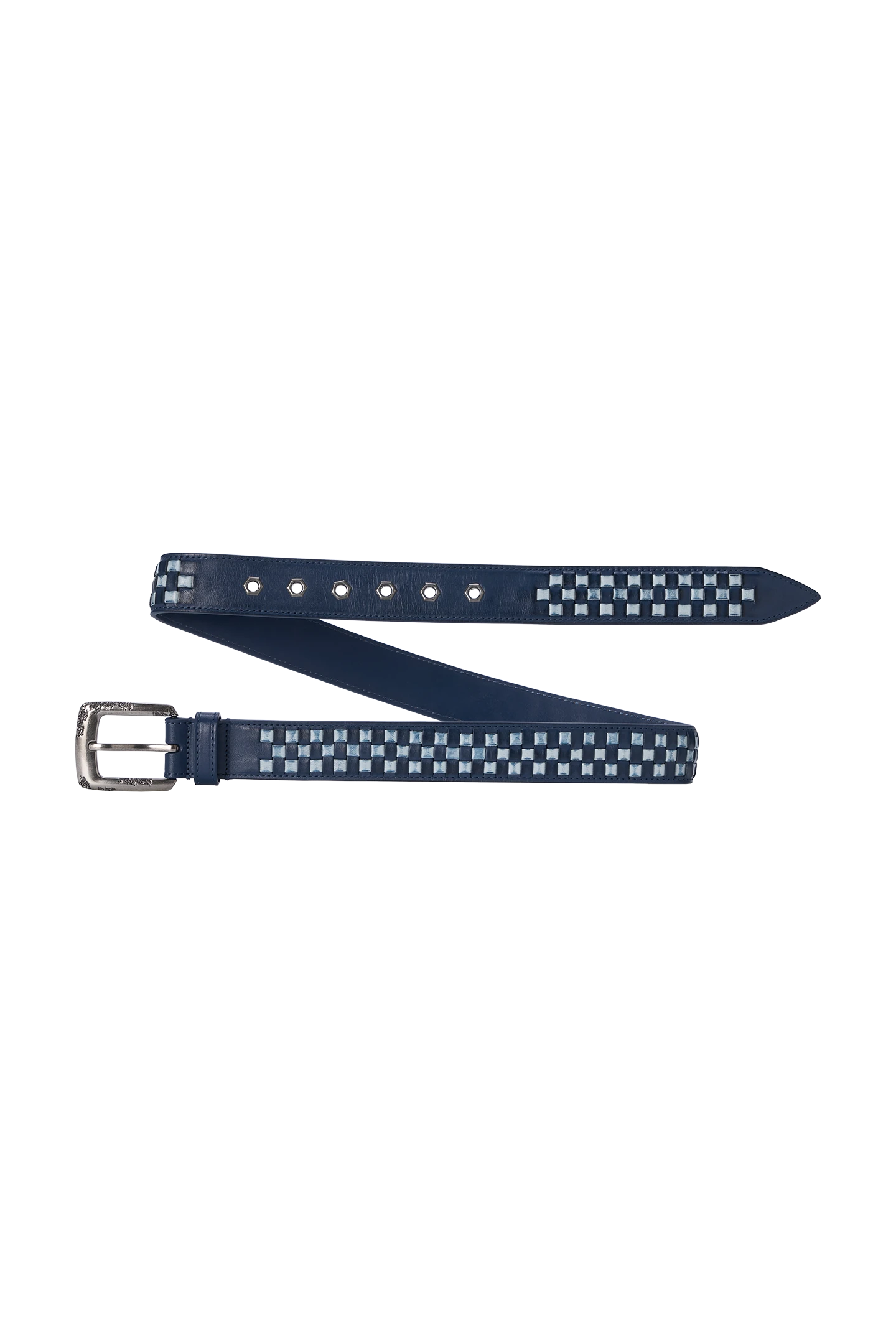 Checkered Belt Blue
