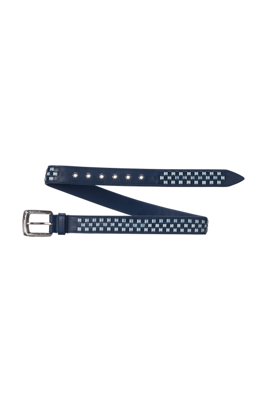 Checkered Belt Blue