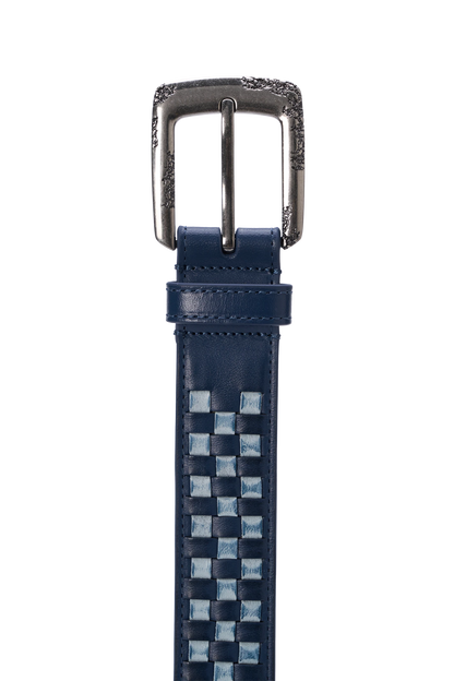 Checkered Belt Blue