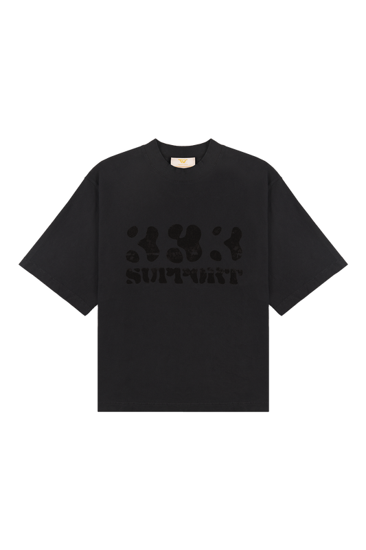 Black Support Tee