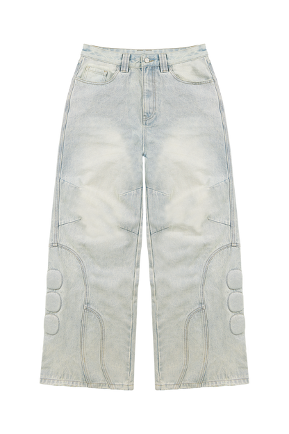Blue Heavy Washed "Sen Denim