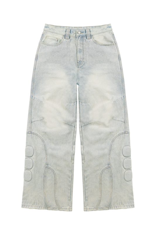Blue Heavy Washed "Sen Denim