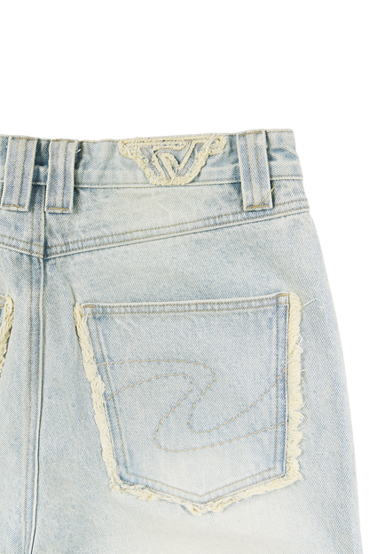 Blue Heavy Washed "Sen Denim