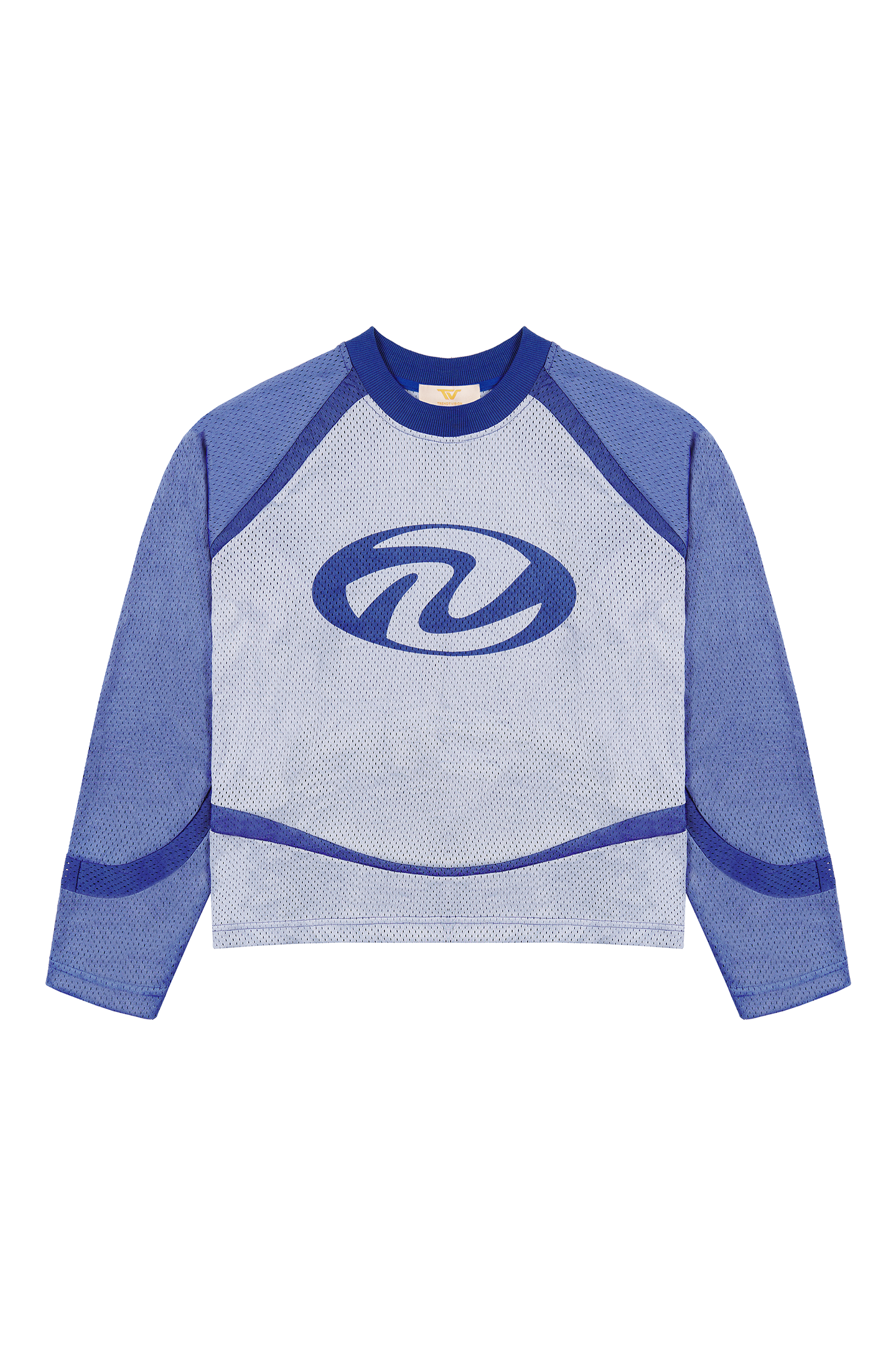 Blue Mesh Long Sleeve
