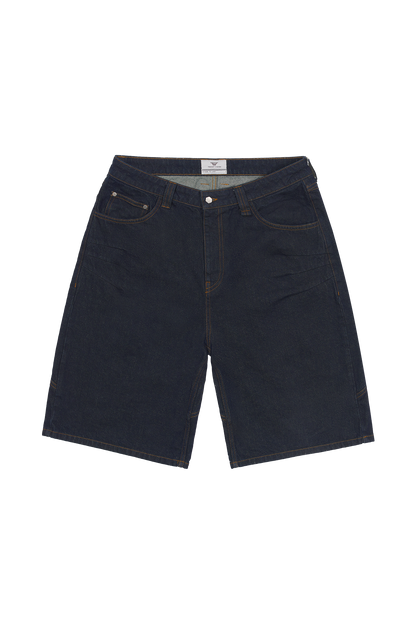 Blue Raw Jorts