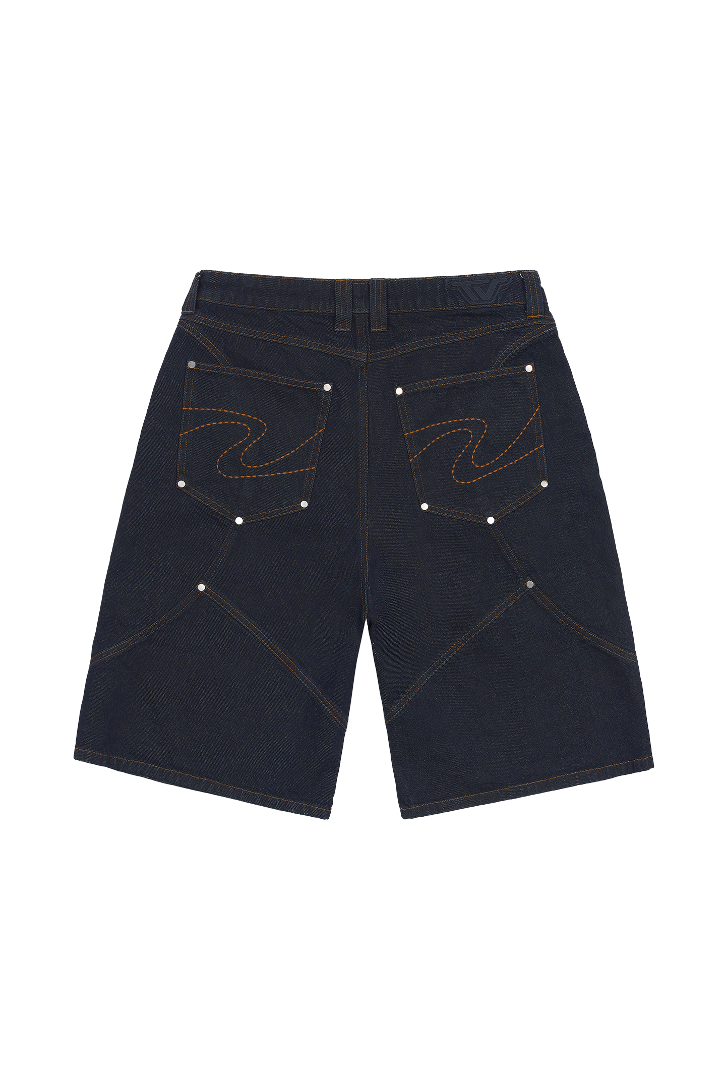 Blue Raw Jorts