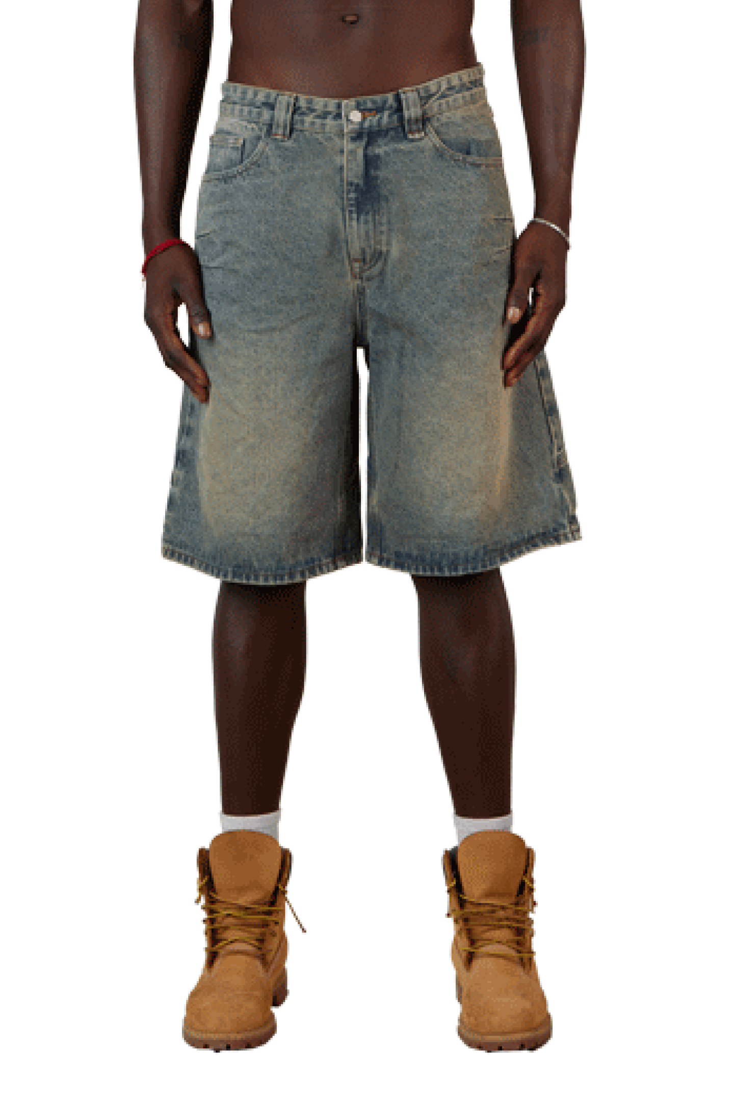 Yellow Blue Jorts