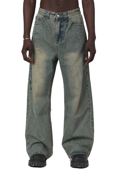 Mud Brown Denim Jeans – Trendt Vision