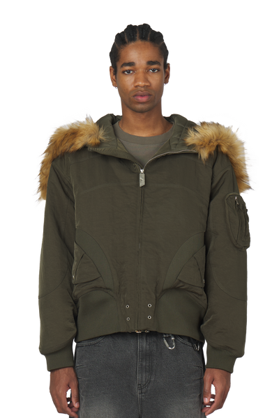 即送 opium n2b fur bomber jacket 即送 opium n2b fur bomber jacket