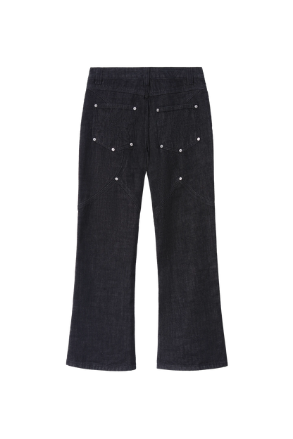 Raw Bootcut Denim Black
