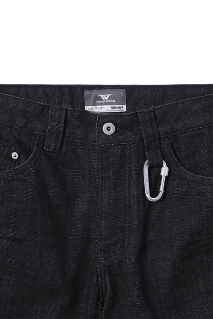 Raw Bootcut Denim Black