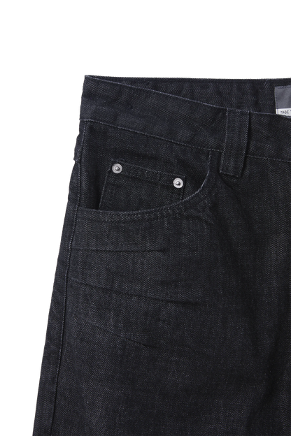 Raw Bootcut Denim Black